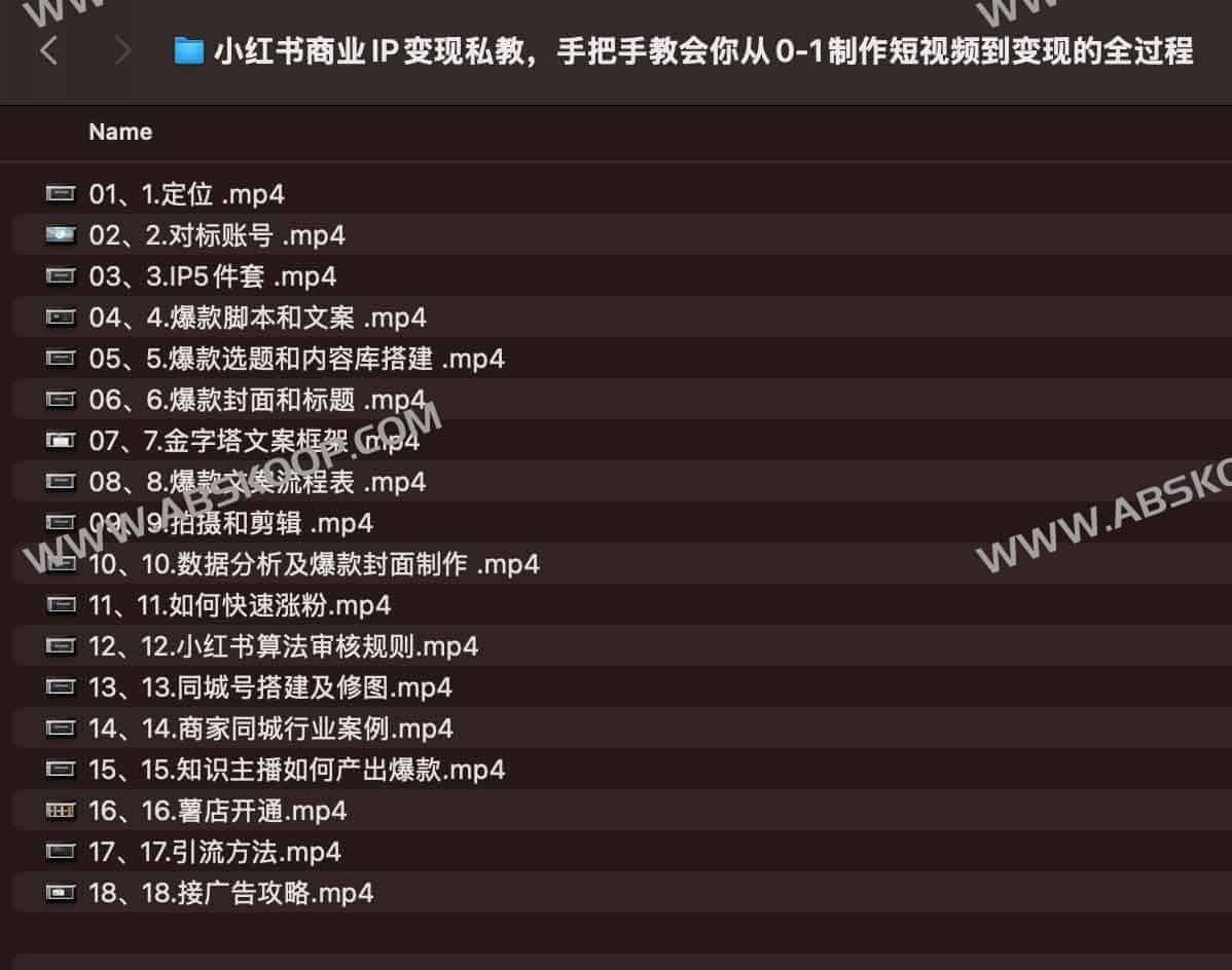 小红书商业IP变现私教,手把手教会你从0-1制作短视频到变现的全过程