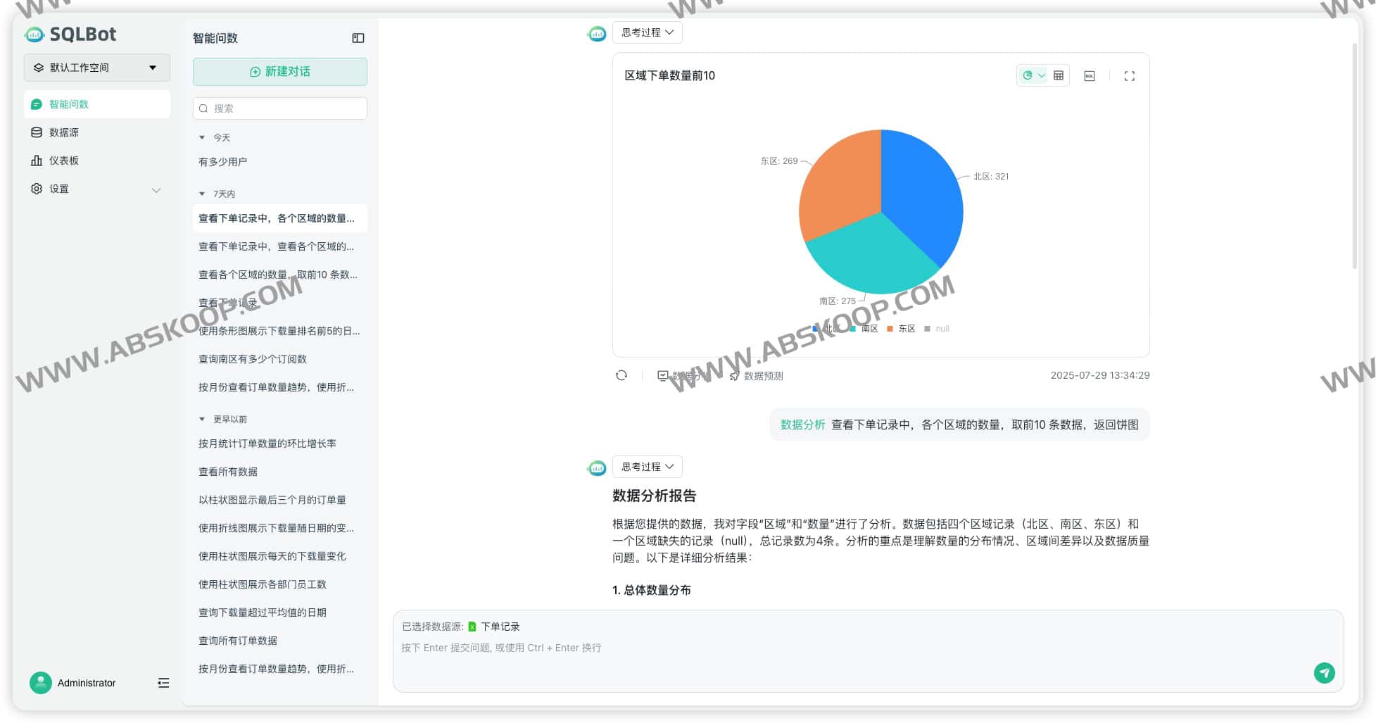 SQLBot:基于大模型和 RAG 的智能问数系统 用自然语言直接提问数据库
