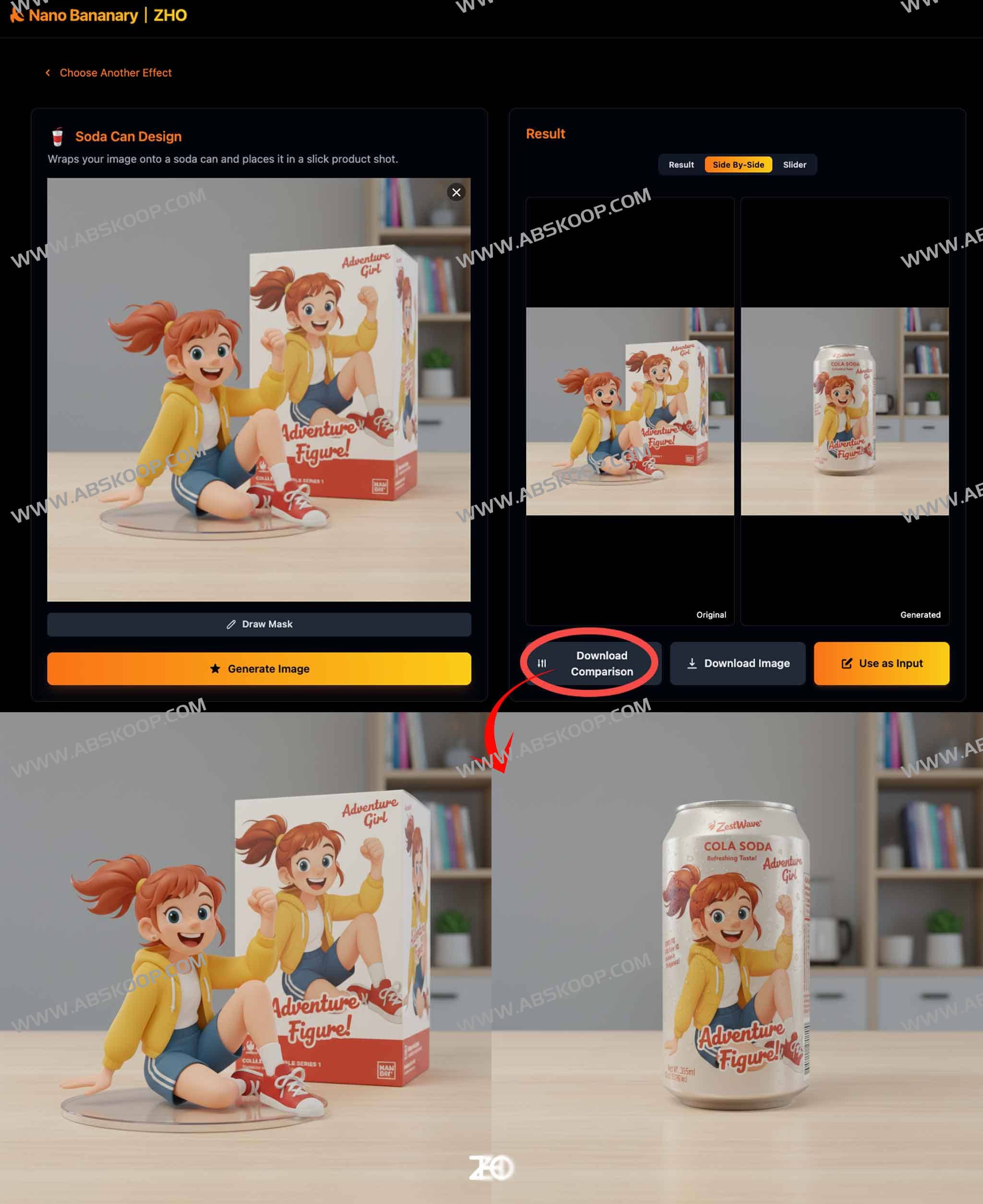 Nano Bananary:开源AI图像编辑工具,无需提示词一键生成