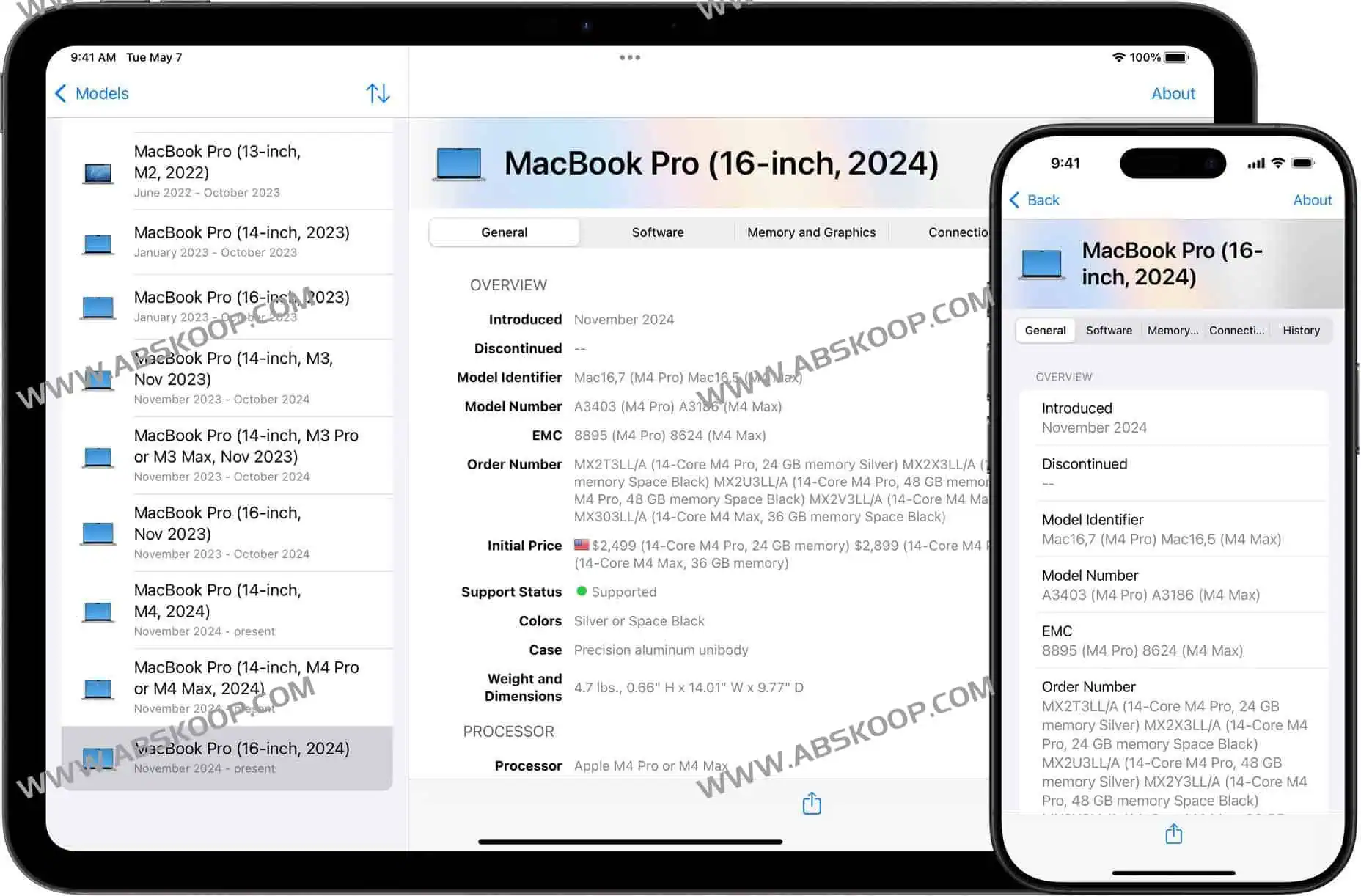 Mactracker:Apple全产品线离线查询设备参数与支持状态工具,苹果爱好者必备软件
