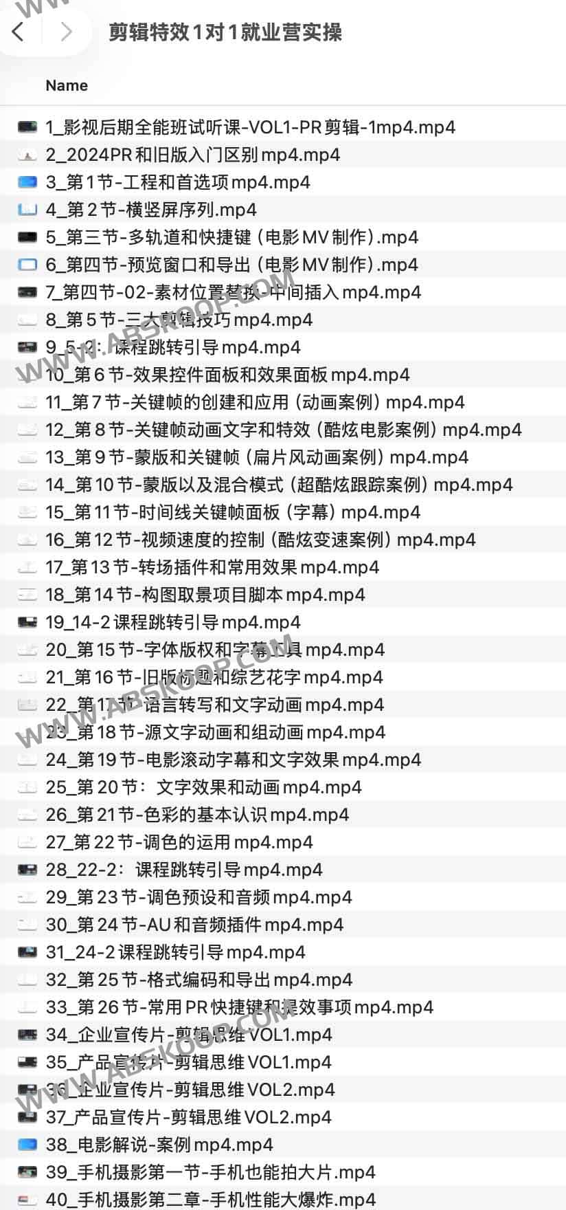 剪辑特效1对1就业营实操