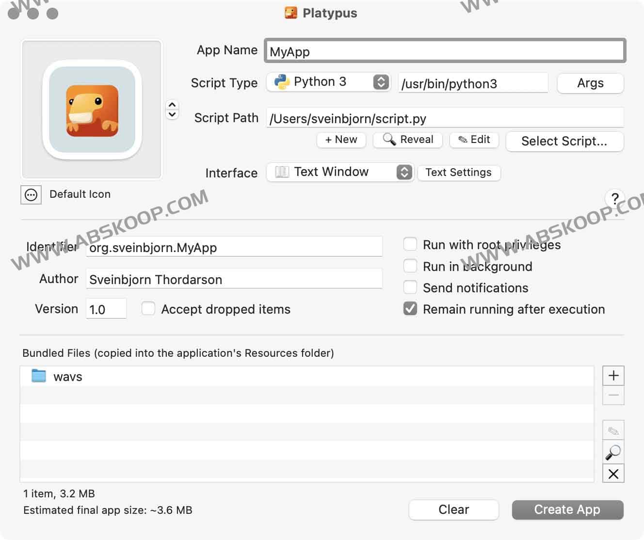 Platypus:将命令行脚本一键打包为原生 macOS 应用的开发者神器